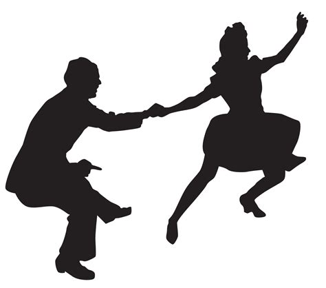 swing dance silhouette